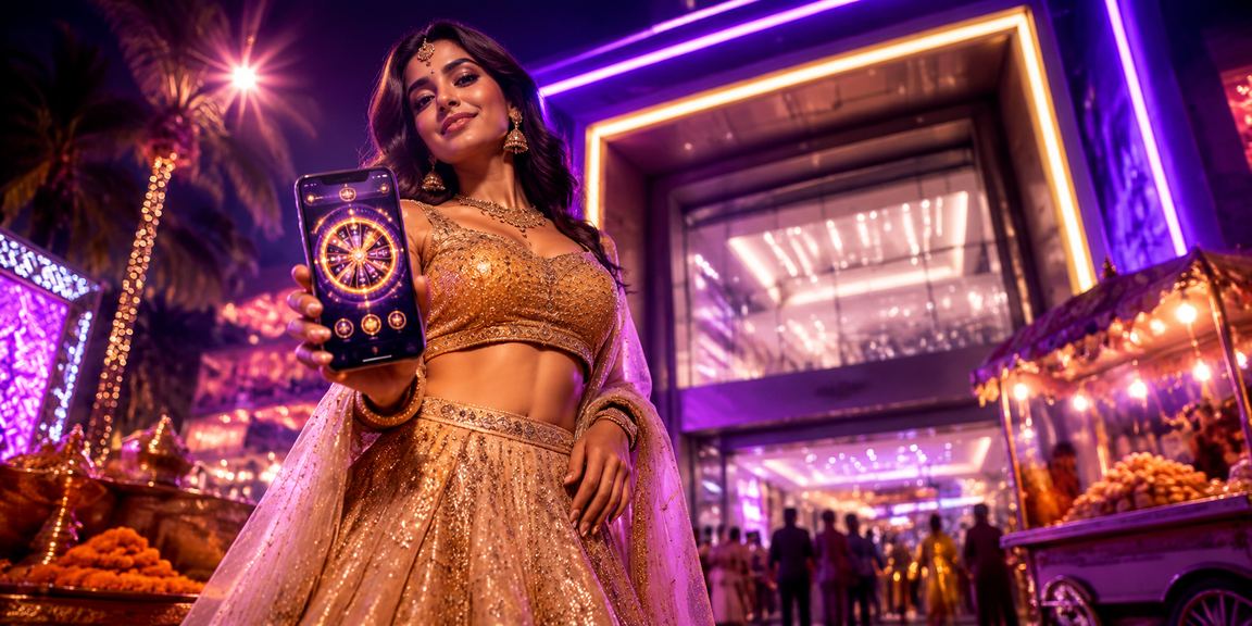 Goa lottery game with traditional lehenga theme