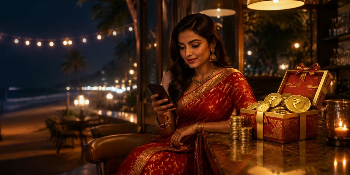 User experiencing VIP features on mobile device with casino interface